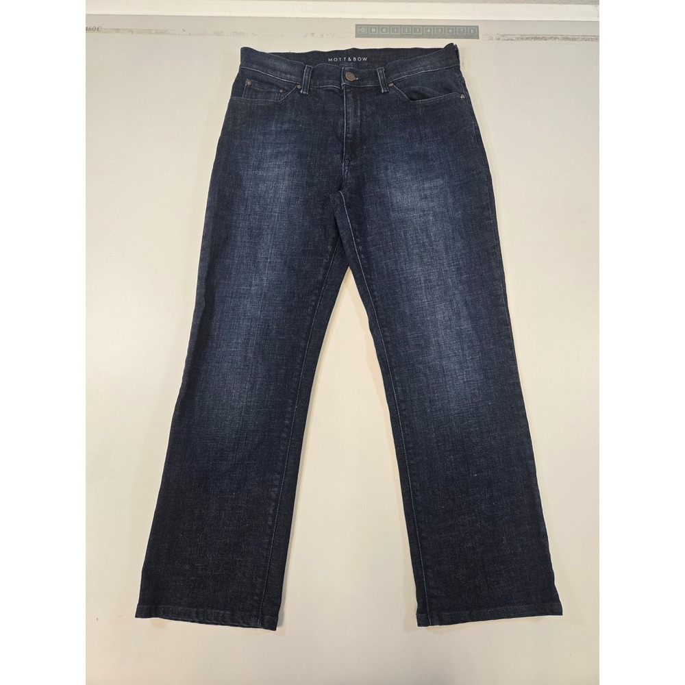 Mott & Bow Crosby Straight Leg Jeans Mens‎ 30x26 Dark Indigo Wash Stretch Denim